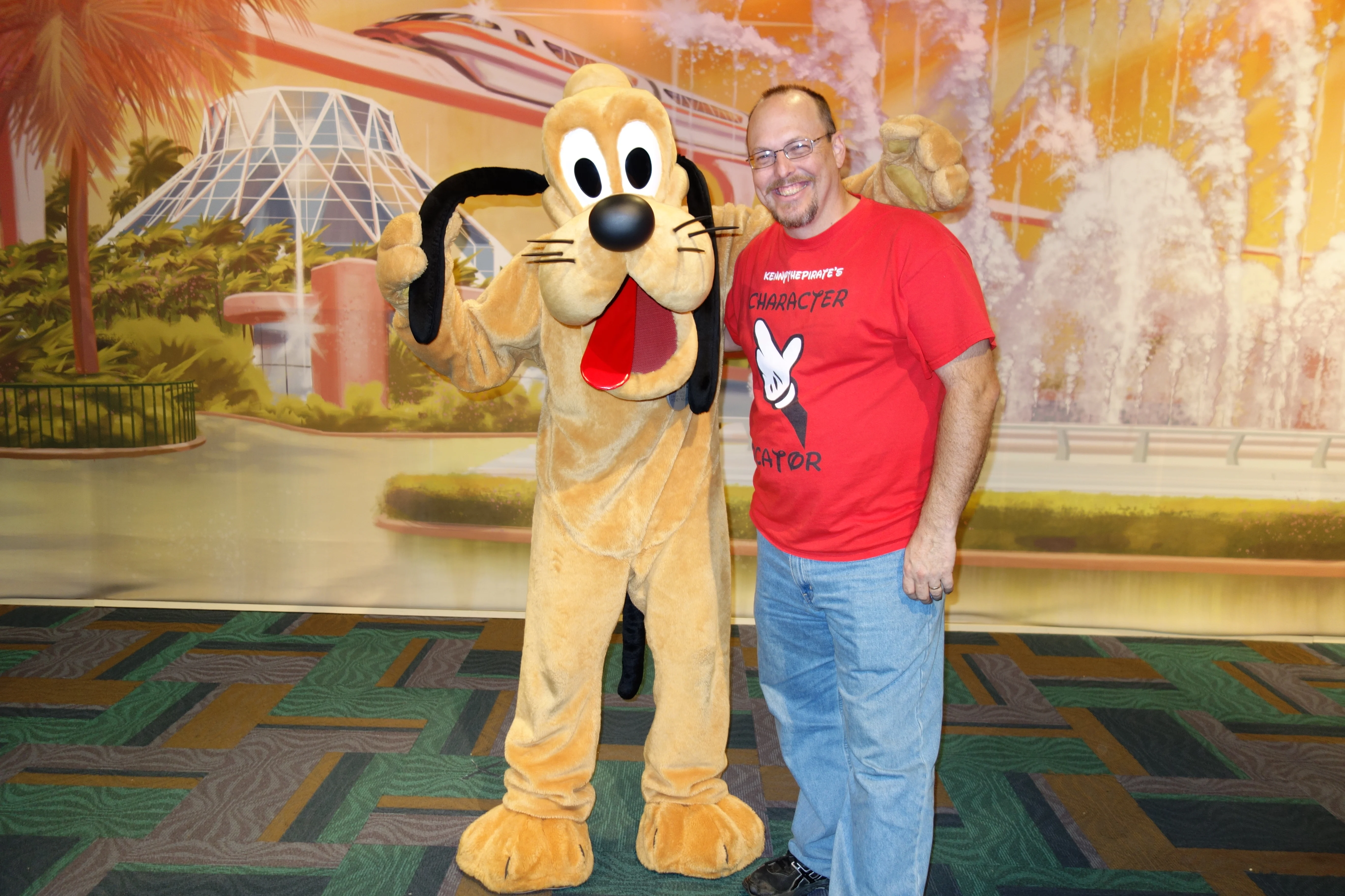 Pluto at Epcot Character Spot 2013
