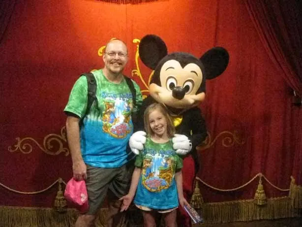 Mickey Mouse at Town Square Theater in Magic Kingdom 2012