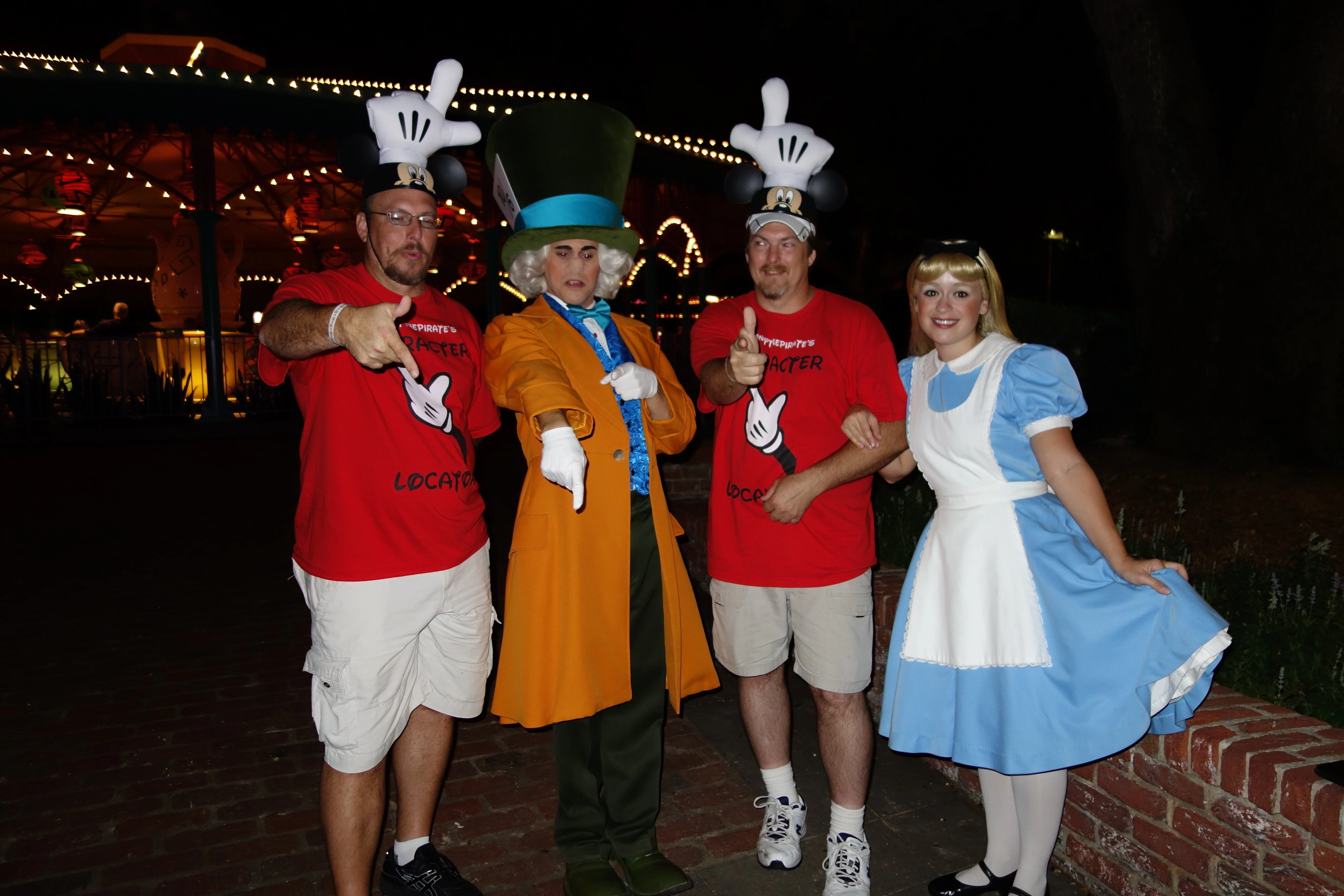 Mad Hatter and Alice at Mickey's Not So Scary Halloween Party 2012