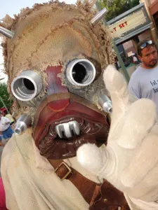 Tusken Raider Star Wars Weekends 2013 - bad guy roams backlot