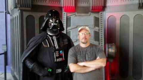 Kylo Ren replacing Darth Vader at Star Wars Launch Bay