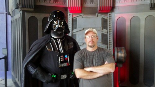 Kylo Ren replacing Darth Vader at Star Wars Launch Bay