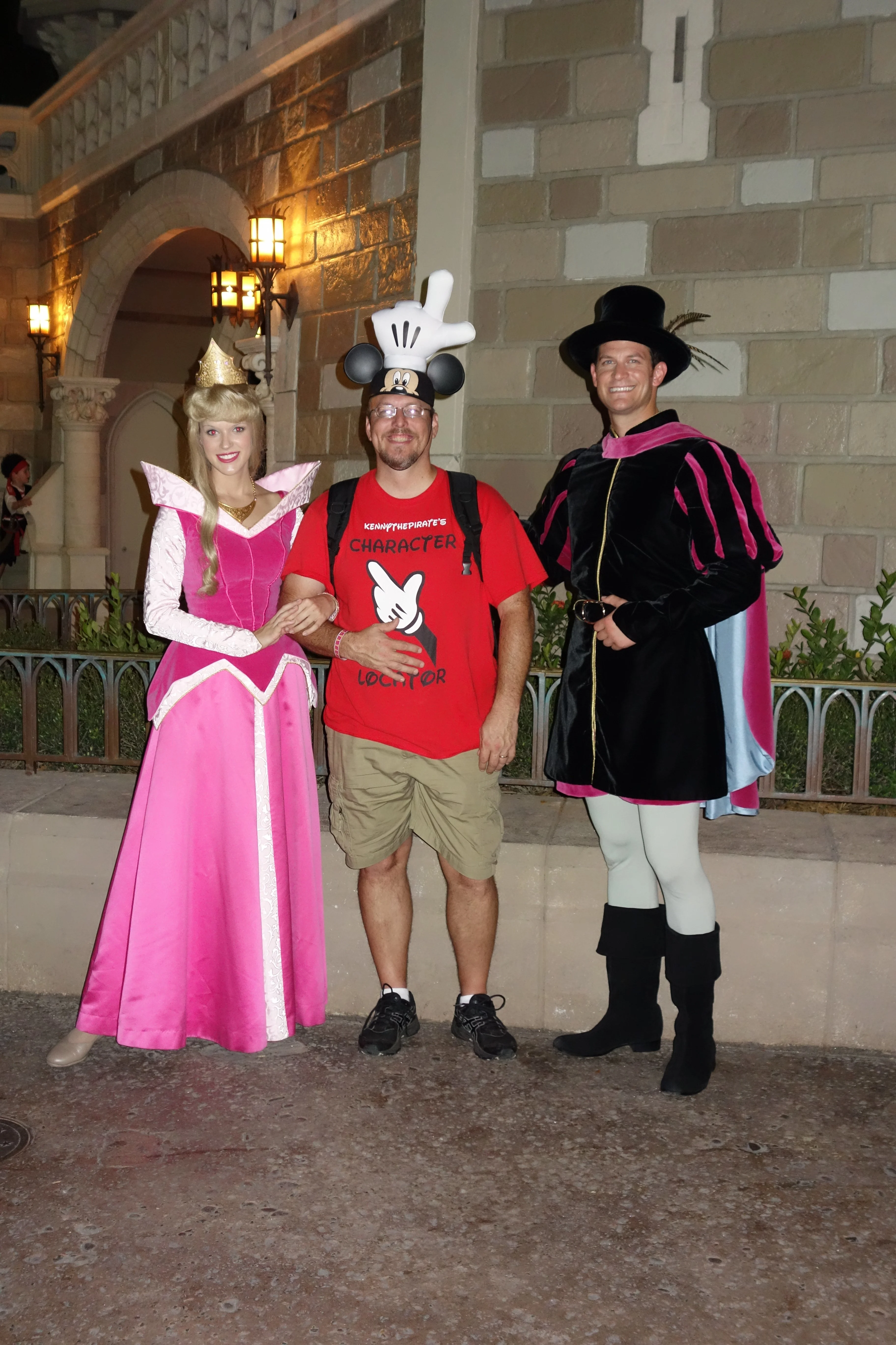 Aurora (Sleeping Beauty) and Prince Phillip at Mickey's Very Merry Christmas Party 2012