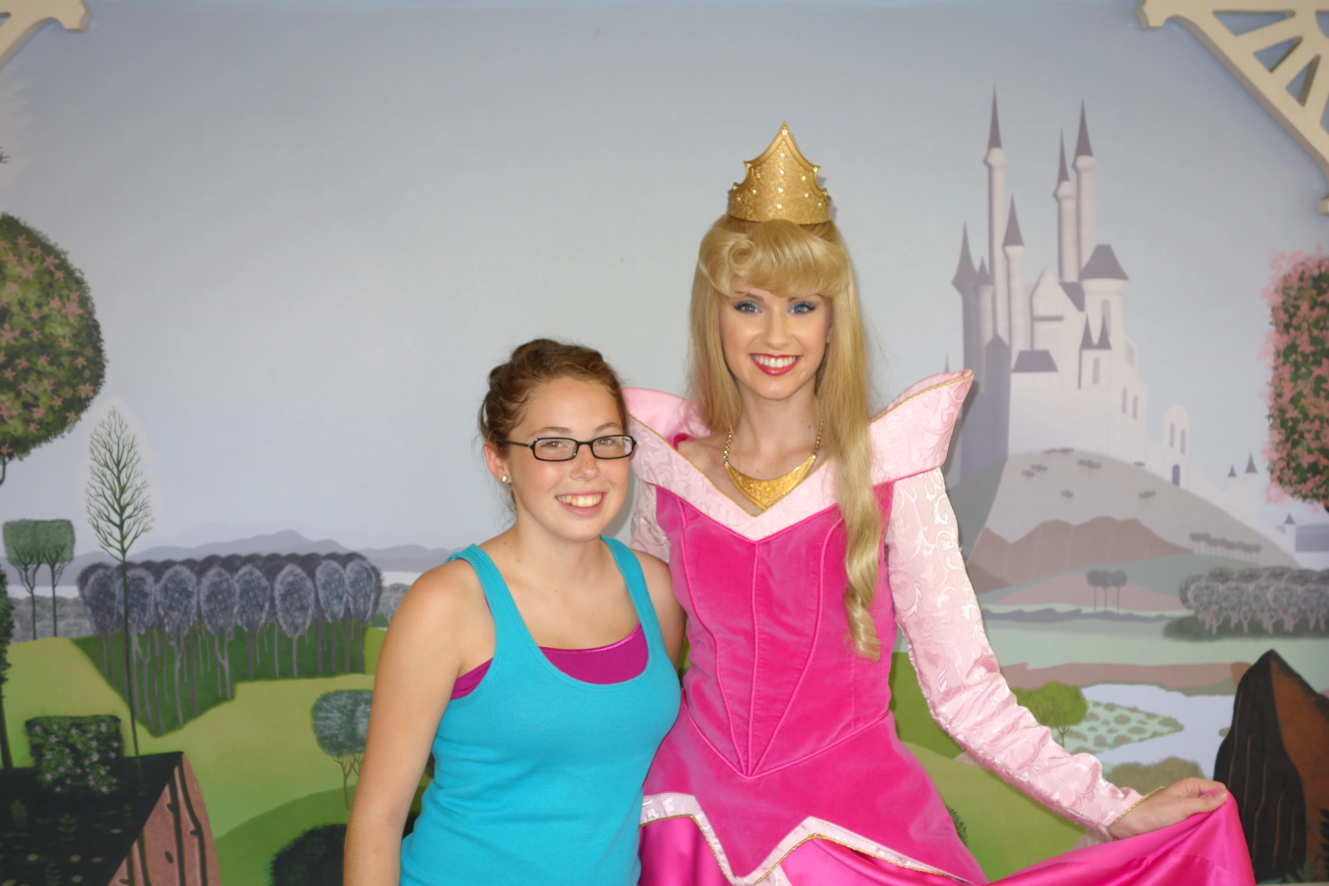 Aurora (Sleeping Beauty)  at City Hall in Magic Kingdom 2012