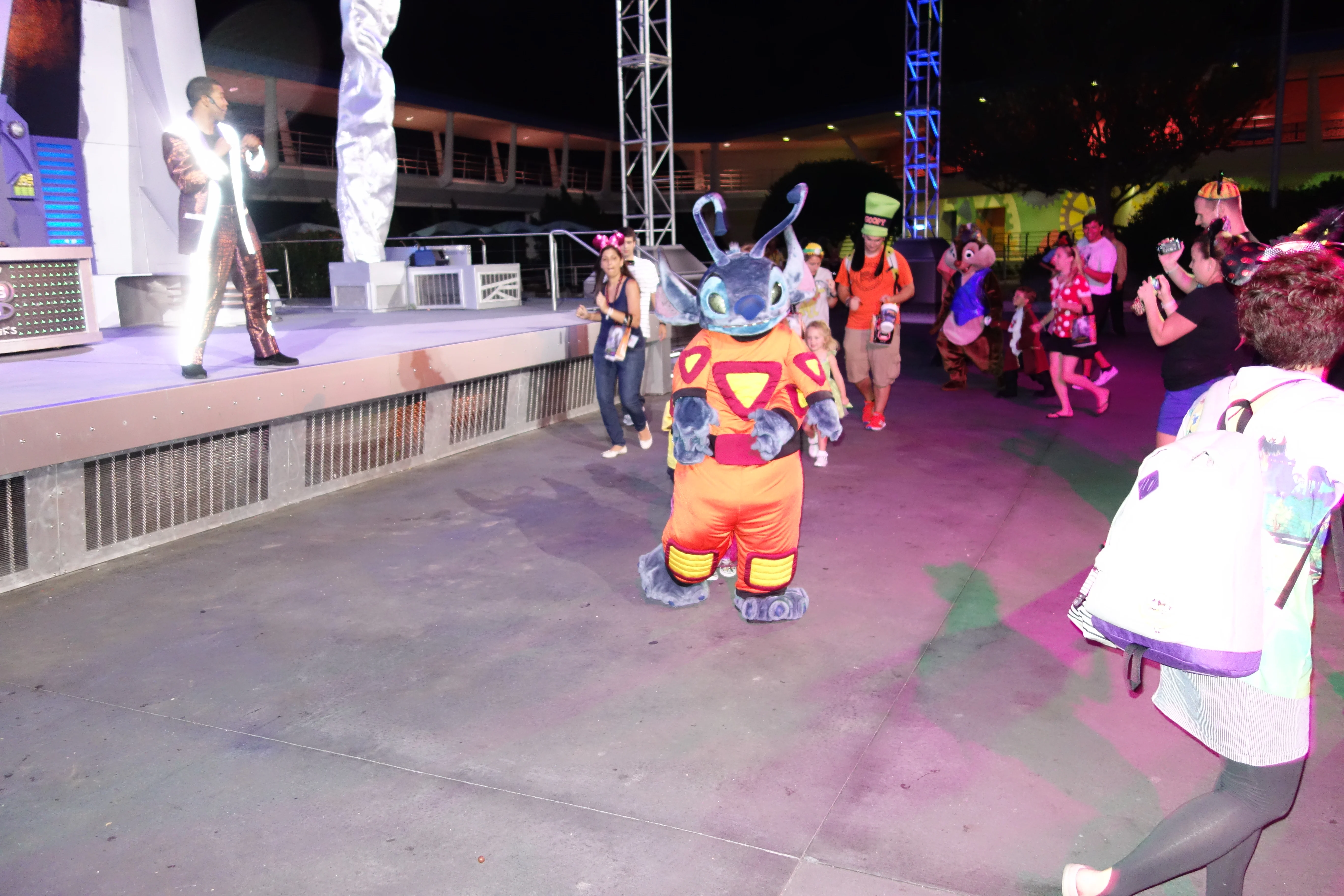 Stitch at Mickey's Not So Scary Halloween Party 2012