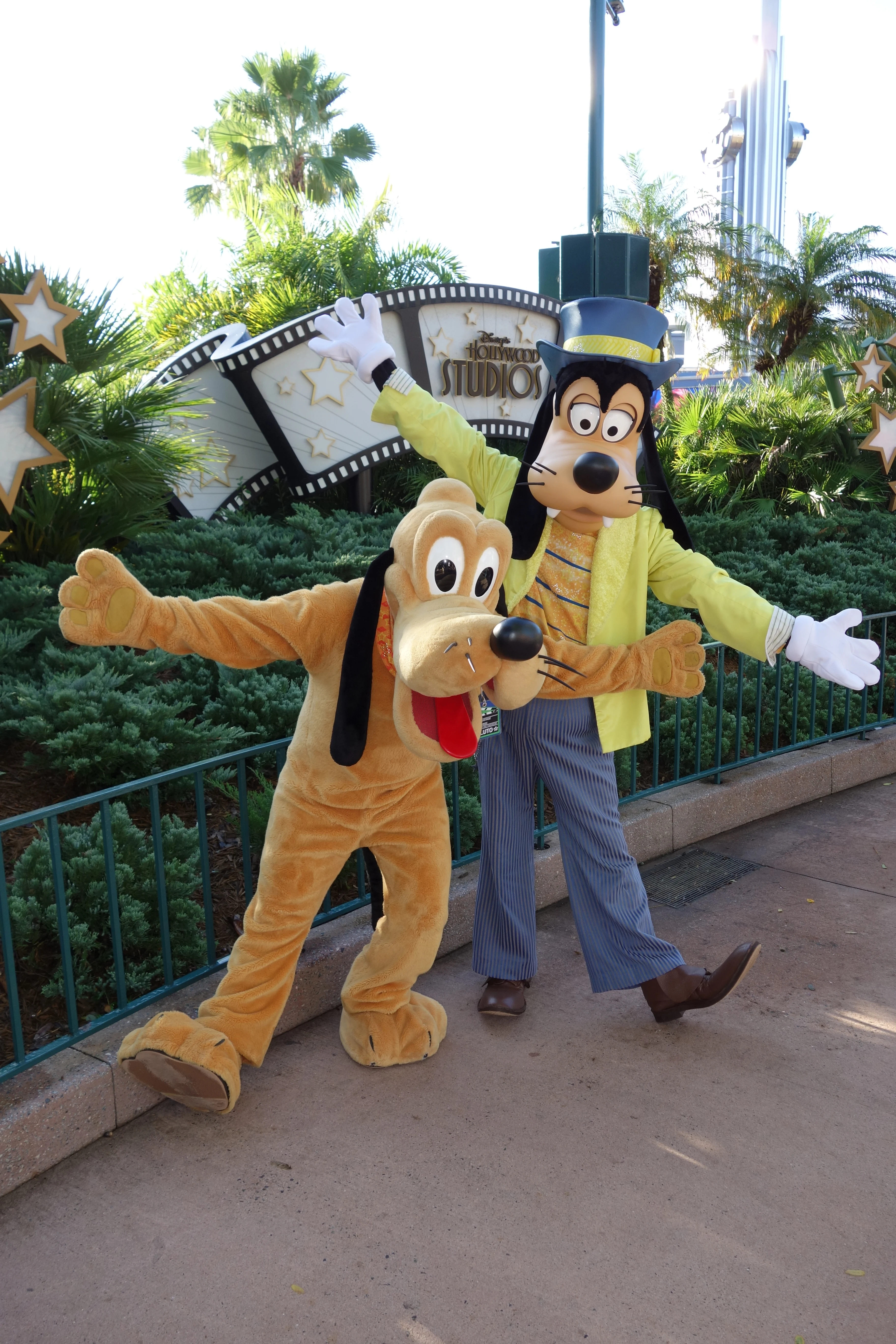 Pluto and Goofy at Hollywood Studios 2012
