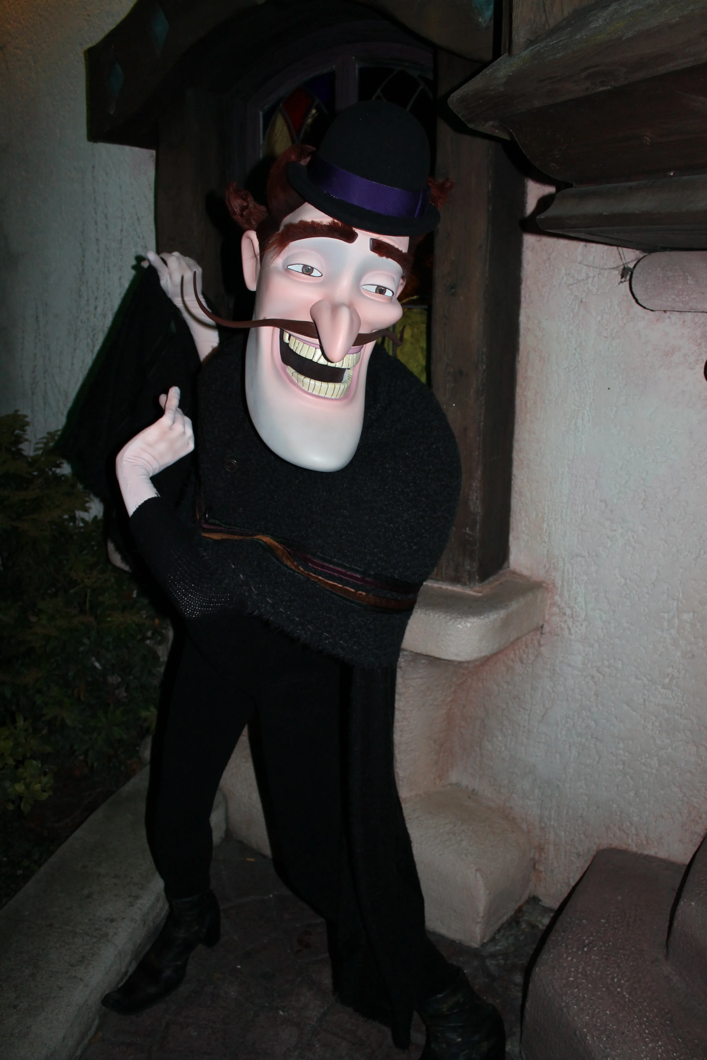 Bowler Hat Guy making an appereance during Halloween Event on the 31ste of October at DLP