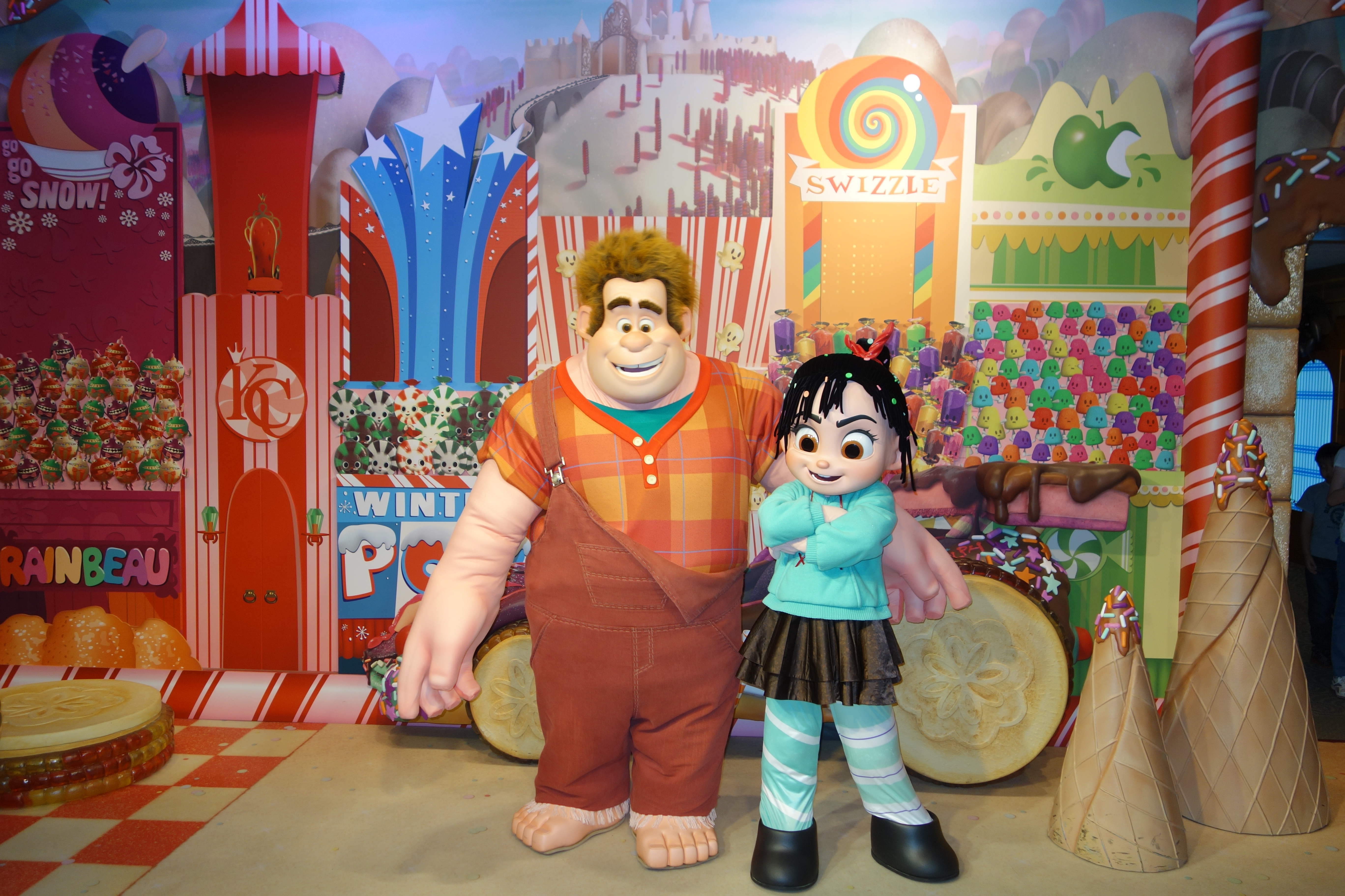 Wreck-it Ralph and Vanellope at Hollywood Studios 2013