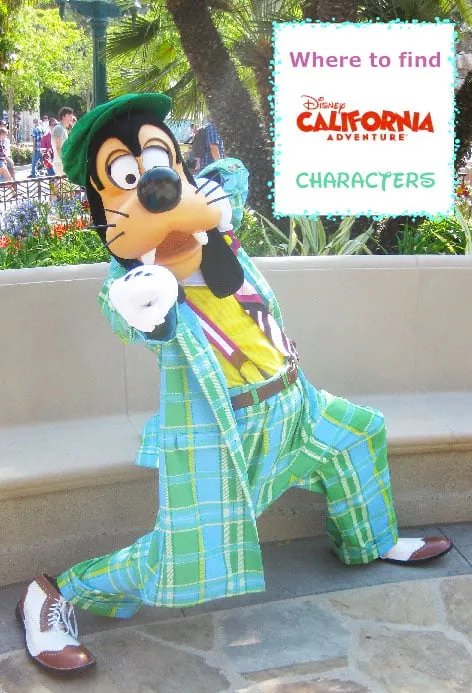 Disney California Adventure Character Schedule