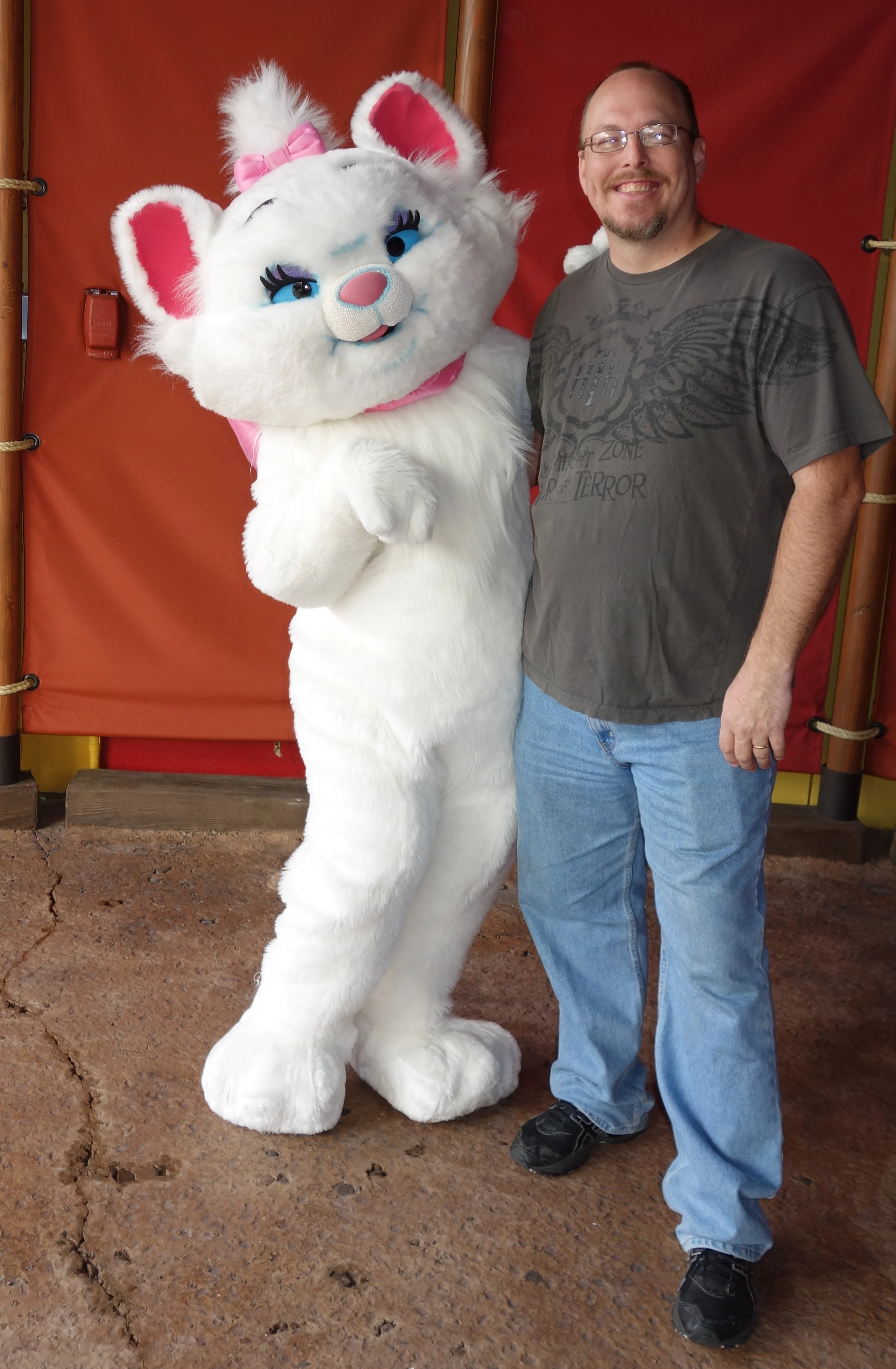 Marie said I was now okay to take a formal photo with her.  Smile and say "lait."
