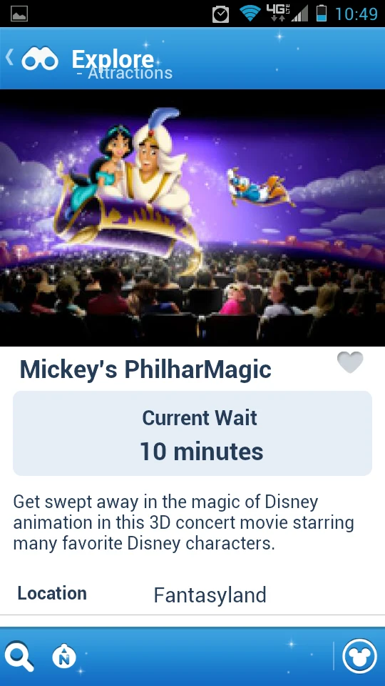 My Disney Experience map