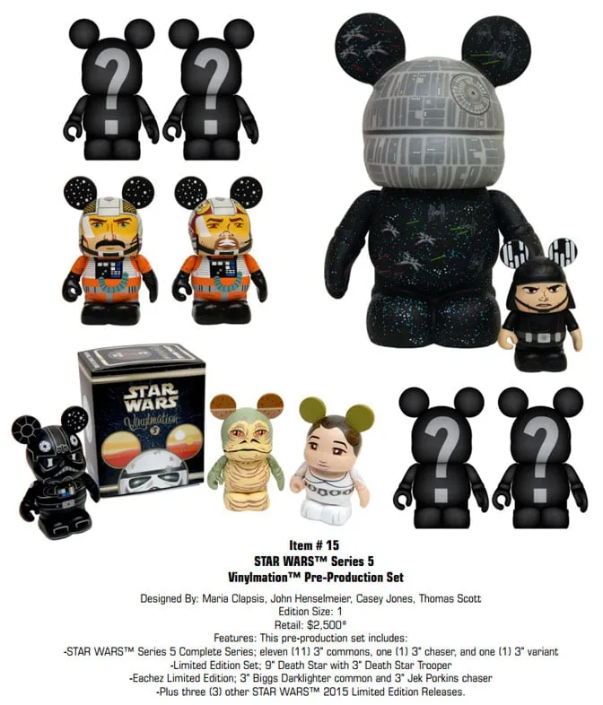 Star Wars Vinylmation Series 5 Pre Production set