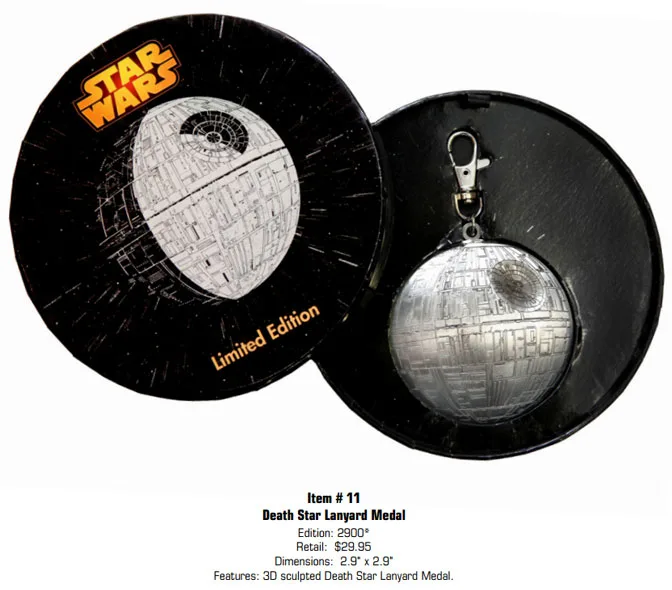 Star Wars Weekends Death Star Lanyard Medal l kennythepirate.com