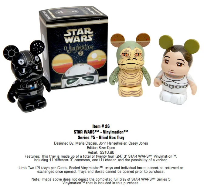 Star Wars Weekends Vinylmation Blind Box Tray l kennythepirate.com