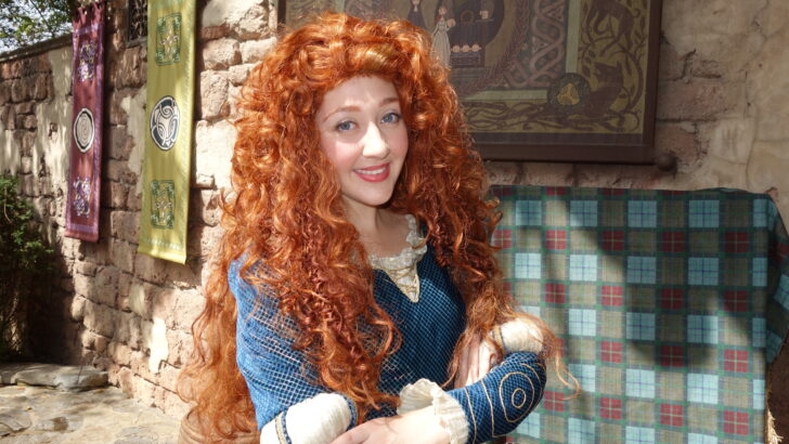 Merida at the Magic Kingdom in Disney World 2013