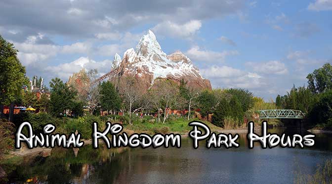 disney world park hours, animal kingdom park hours