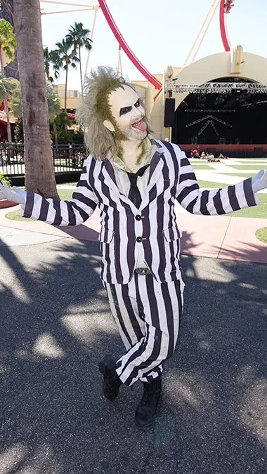 Beetlejuice meet and greet at Univesal Studios Florida
