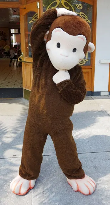 Curious George meet and greet Universal Orlando