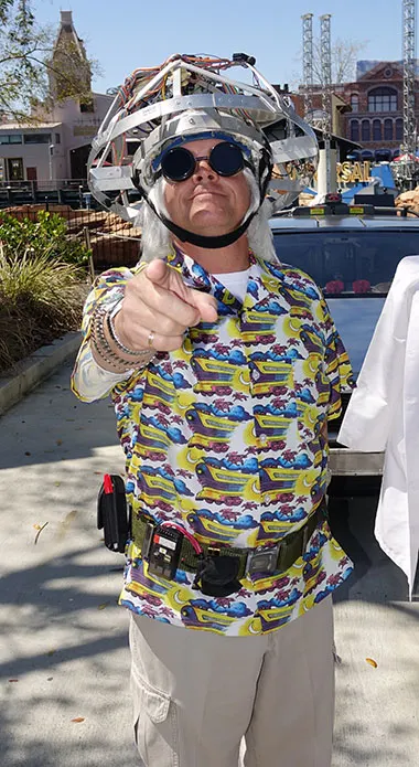 Doc Brown meet and greet at Universal Studios Orlando
