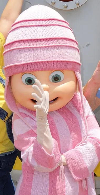 Edith from Despicable Me meet and greet at Universal Orlando