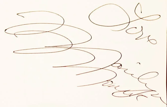 Marilyn Monroe autograph at Universal Orlando