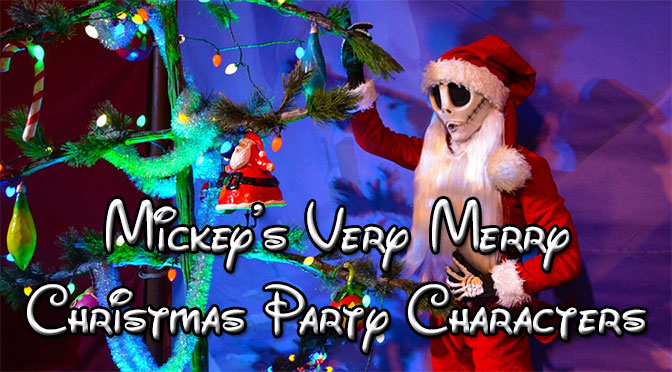 Mickey's Very Merry Christmas Party map with character locations
