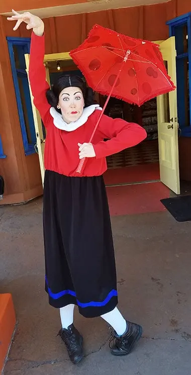 Olive Oyl Universal Orlando Islands of Adventure Characters