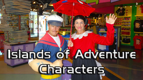 Universal Orlando Islands of Adventure Characters