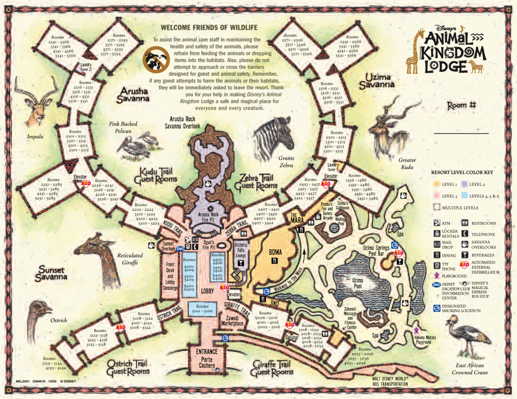 Animal Kingdom Lodge Map