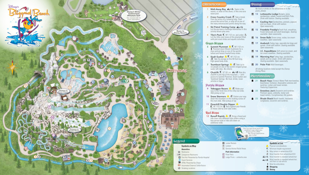 Blizzard Beach Map