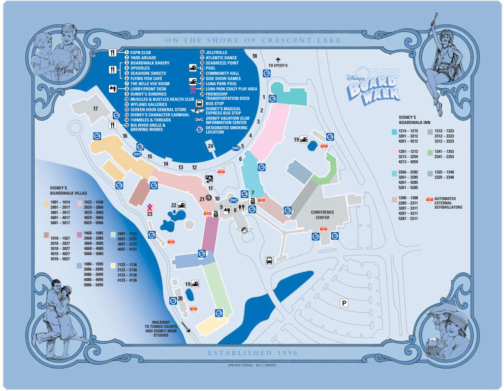 Boardwalk Resort Map