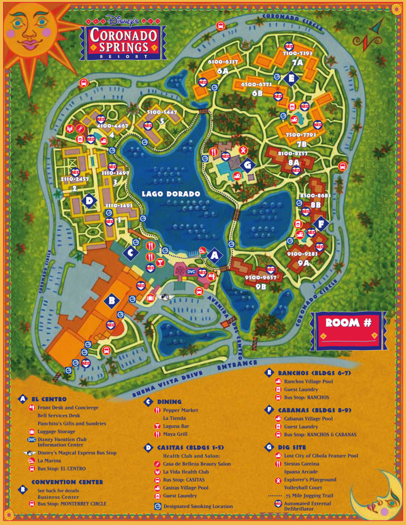 Coronado Springs Map