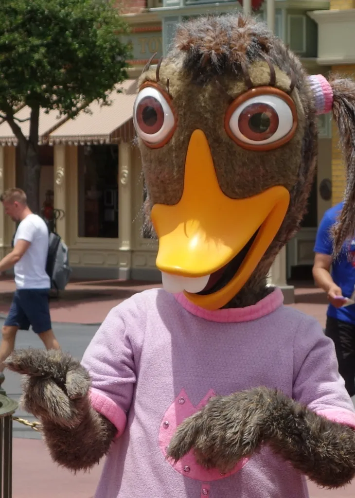 Abby Mallard at Long-lost Friends Magic Kingdom Disney World