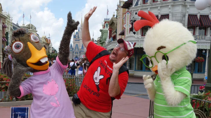 Abby Mallard and Chicken LittleLong-lost Friends Magic Kingdom Disney World