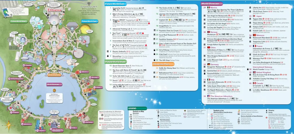 Epcot Map