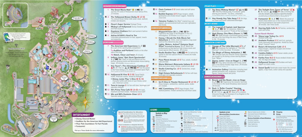 Hollywood Studios Map