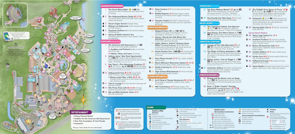 Hollywood Studios Map