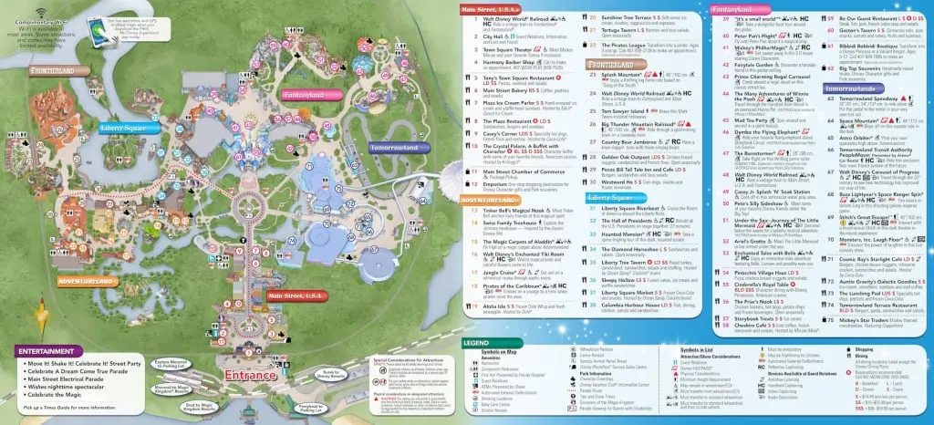 Magic Kingdom Map