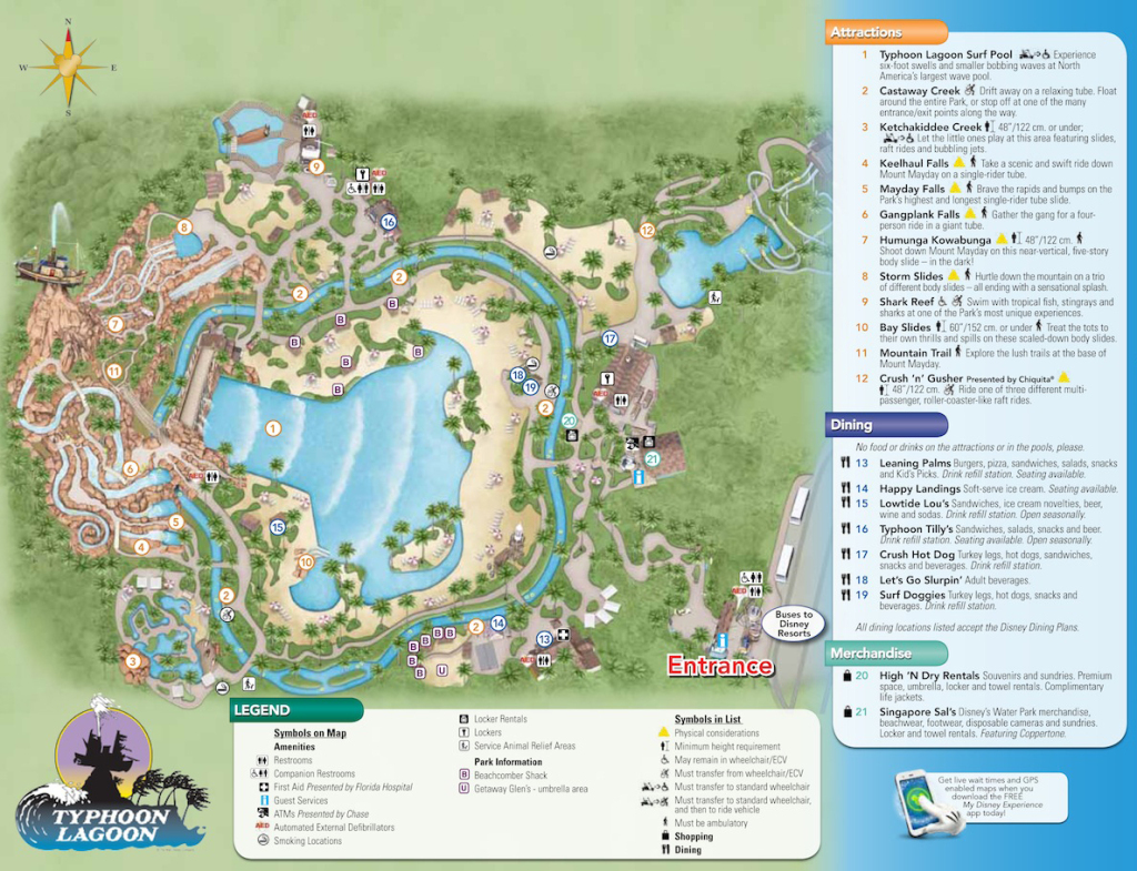 Typhoon Lagoon Map