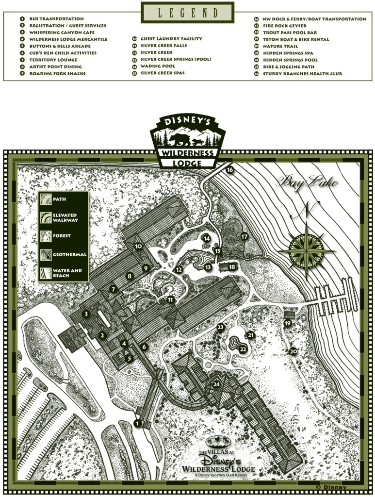 Wilderness Lodge Map