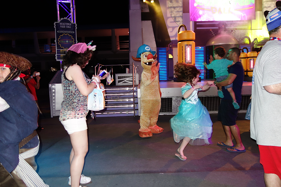 Needleman. That little girl seems to be having a really great time. We know that Disney doesn't offer enough dance parties.