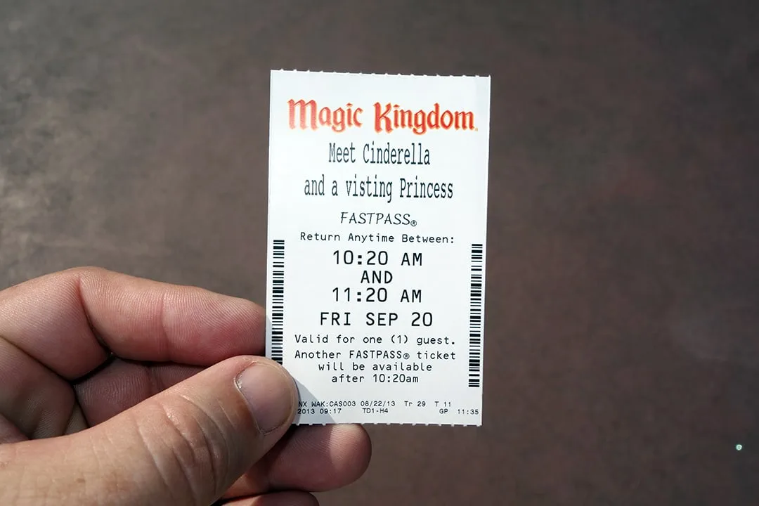 The first time I used a Fastpass here for Cinderella, they never even asked to see them :) I gave it to my daughter to put in her book. The second time they checked them and took them at the second point as usual.