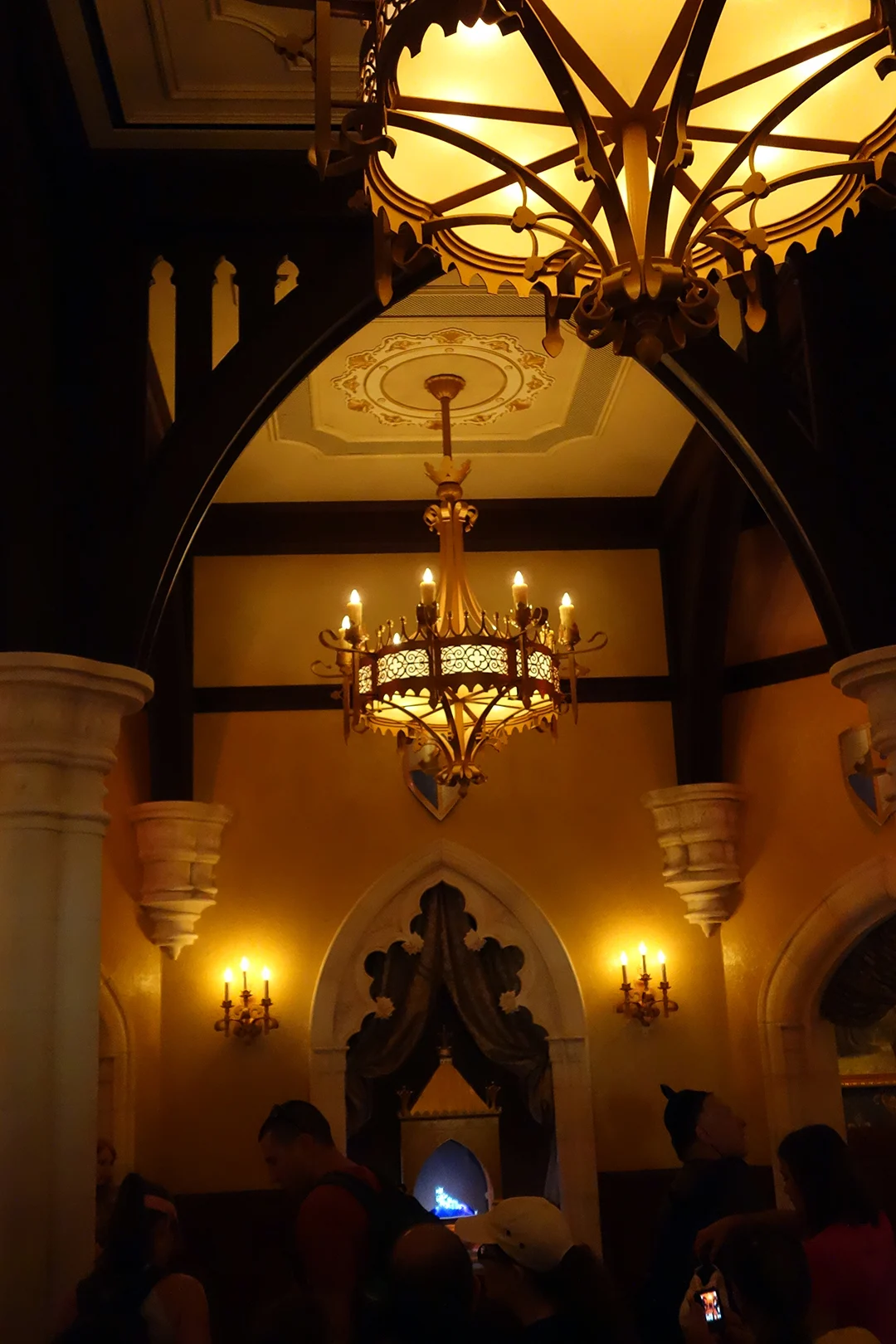 Lighting in the photo hall.  This is taken without a flash to demonstrate how it actually appears.