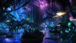 A look at the Land of Avatar artwork and evening entertainment for Animal Kingdom