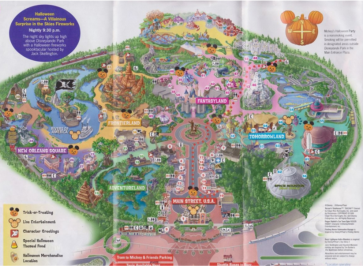 disneylandmickey’shalloweenpartymap
