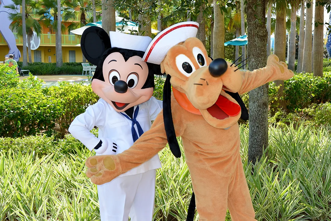 Walt Disney World, Character Meet and Greet, Halloween, Pop Century Resort, Sailor Mickey, Pluto