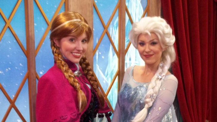 Anna and Elsa meet and greet offering another “TEST”