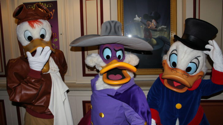 Disneyland Paris, Characters, Halloween, Launchpad McQuack, Darkwing Duck, Scrooge McDuck