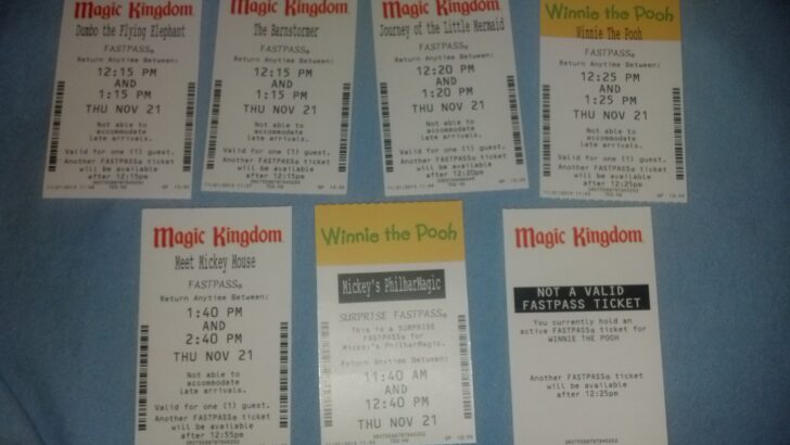 Walt Disney World, Magic Kingdom, Fastpasses