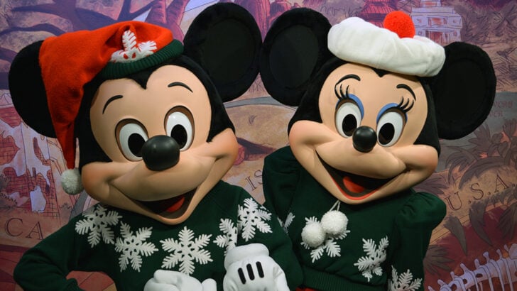 Animal Kingdom characters in Christmas attire and a farewell to Camp Minnie Mickey